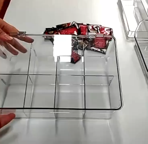 Acrylic 8-grid with lid storage box - dust-proof multi-functional display box