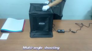 ZKeekm 50cm Light Box: Portable Photo Lighting Studio & Adjustable Tone Light