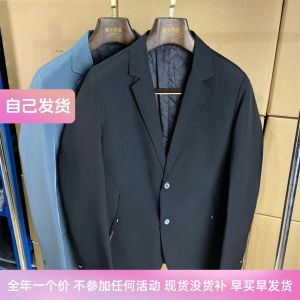 Spring and Autumn Thin Cotton Suit Coat Mens Clothing Business Casual Single West Work Work Clothing Suit Tops D21