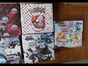 Bandai | Pokémon Black Bolt White Flare SUN&MOON Booster Packs - 4 Packs (40 Pcs)Battle & Transaction Cards Perfect Gift