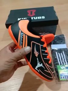 KIDZTUBS Sepatu Futsal Anak Paket Komplit Sepatu Futsal Tas Skin Deker Kaos Kaki Usia 6-10 Tahun Size 28 29 30 31 32 33 34 35 36 37 KDZ1149011825