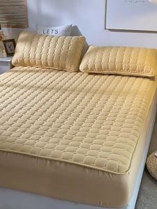 [COD] Quilted Cotton Mattress Protector Cover Bed sheet Bedding Single/Queen/King Size