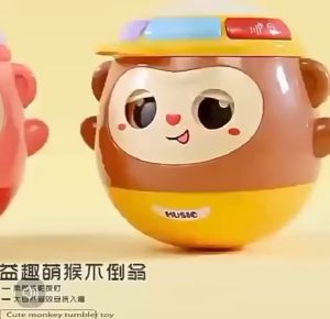 Mainan Anak MUSICAL MONKEY CUTE TUMBLER TOY 868-63 Mainan Musikal Lampu Anak Edukasi Lampu Monkey Mainan Anak Perempuan - Mainan Anak Laki Laki