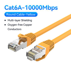 Vention | Vention CAT6A Ethernet Cable SSTP RJ45 Lan Network Cable 10 Gigabit High Speed 500MHz Cat6 a Patch Cord for Modem Router Cable