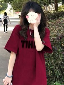 American Retro Pure Cotton Short Sleeve T-Shirt Oversize Womens Summer New Arrival Loose Casual All-Matching Tops Ins Trendy