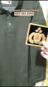 Kaos KNPI Komite Nasional Pemuda Polo Lengan Panjang dan Pendek PDL Tactical S - 5XL Free Bonus 3 Emblem Patch Prepet Perekat Velkro Army