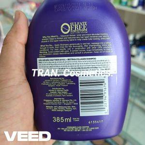 Dầu Gội OGX Biotin Dầu Gội OGX Tím Giúp Tóc Trông Dày Hơn Dành Cho Mái Tóc Yếu Dễ Gãy Rụng Tổn Thương - TRAN.Cosmeti
