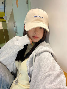 Mushroom Color Baseball Cap Womens 2025 New Wide Brim Large Face Small Duckbill Cap Korean Version Hard Top Hat Casual Style