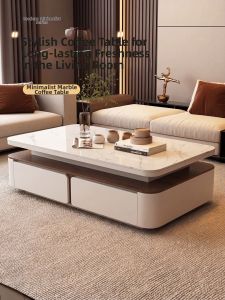 YIYOU | Modern Luxury Compact Design Large Surface Stone Coffee Table