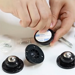 Bộ 4 bánh xe đơn bi lớn 19mm gắn đồ vật đồ nội thất đa năng giúp dễ dàng di chuyển