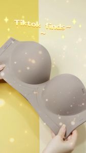 Leeshine Women Strapless Bra Seamless Push Up Underwear Summer Wireless Beautiful Back Solid Color Small Breast Lingerie