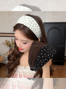 NING ZHOU | High Crown Daily Wear Wide Edge Dotted Headband