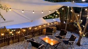 10M G40 Bong bóng năng lượng mặt trời ngoài trời  đèn dây chống nước đèn làm vườn đèn cổ tích sân trang trí đường phố ban công Giáng sinh đèn trang trí năm mới của Trung Quốc