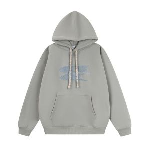 CryingCenter | Áo Hoodie Thêu Logo Màu Sắc Đốm Pha Lê Dày