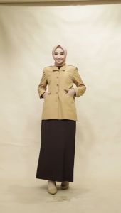 Seragam Pembina Pramuka Wanita Setelan Seragam Pramuka rok A Baju dinas pramuka guru rok A pdh pramuka wanita rok A Pdh pramuka wanita