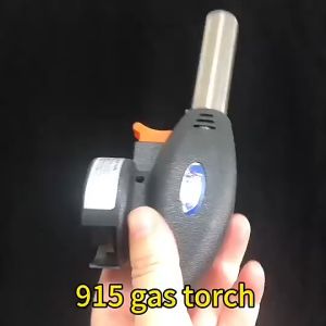 Butane Gas Blow Torch Adjustable Flame Gun Head Auto Ignition Gas Burner Flamethrower Multipurpose Lighter / Pemetik Api