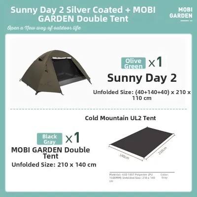 Mobi Garden | UV Protection Lightweight Hiking Tent Waterproof and Thickened