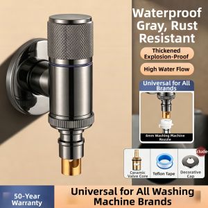 TAOSHI | Dual Outlet Automatic Stop Valve Adapter for Washing Machine