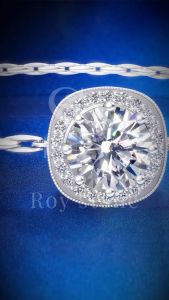 RoyStone - Gelang Wanita Moissanite Sertifikat GRA Original Lapis Emas - Simple Athena Square Adjust Bracelet
