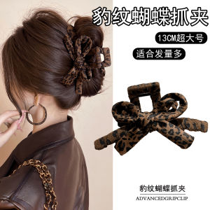 กิ๊บติดผมลายฉลามขนาดใหญ่สำหรับผู้หญิง ทรงหางม้า ทรงโบว์ผีเสื้อ ทรงเก๋ไก๋ สไตล์เกาหลี แฟชั่นฤดูใบไม้ร่วง/ฤดูหนาว