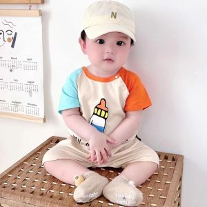 Summer Thin Infant Children Cotton Jumpsuit Romper Boys and Girls Baby Newborn Clothes Short Sleeve Jumpsuit Romper