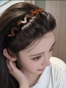 Dual-Use Minimalist Acrylic Headband Female for Face Wash Broken Hair Organize Fantastic High Skull Top Show Face Small Headband Hairpin