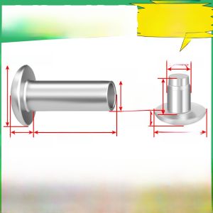 304 Stainless Steel Flat round Head Punch Type Rivet Half round Head Mushroom Counter Sink Rivet Mother And Son Rivet M3M4M5M6