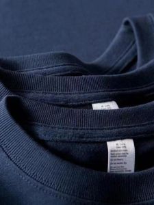 Navy Blue 300G Heavy Weight Pure Cotton round Neck Short Sleeve T-shirt Mens and Womens American Style Loose Casual Drop Shoulder Bottoming Shirt