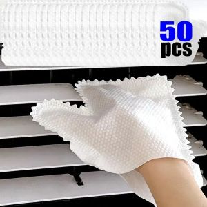 Feelife Dust Removal Gloves Microfiber Dust Remove Washable Glove Non-woven Lazy Cleaning Rag Wet Dry Dual-use Fish Scale Cloth