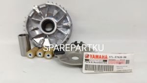 5TL RUMAH ROLLER ASSY MIO / RUMAH ROLLER SET CVT MIO LAMA / RUMAH ROLLER MIO SMILE / CVT MIO SPORTY / BOSH RUMAH ROLLER MIO KARBU / KARET SLIDER MIO KARBU / PULLY DEPAN MIO / ROLLER / KLEMAN / SLIDER