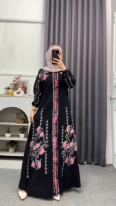 GAMIS TERBARU TWILL RAYON PREMIUM PEKALONGAN GAMIS TWILL BATIK CAP MALAMAN HOME DRESS
