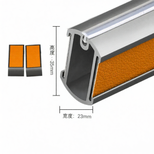 Leather Top Mount Wardrobe Rod