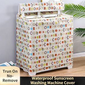 Double Bucket Washing Machine Cover Household Waterproof Cover Sunscreen Old Semi-automatic Washing Machine Cover Universal Dust Cover Outer Cover
