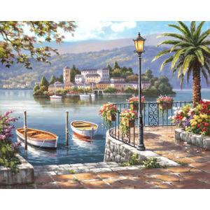 Bộ Tranh Sơn Dầu Acrylic Theo Số Theo Phong Cảnh Biển - Tranh Tự Làm Trên Vải Dành Cho Người Mới Bắt Đầu Và Nghệ Sĩ