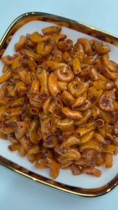 Cemilan Pedas Makaroni Bantat 500gr Sambal Geprek Pedas Daun Jeruk