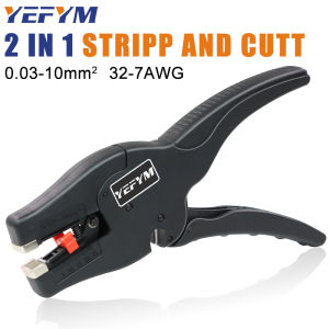Automatic Wire Stripper and Cutter YE-D10 Pliers2 in 1 Heavy Duty Tools 0.03-10mm²/32-7AWG Mini Electrical Repair Tools