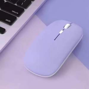 Mouse Dual Mode 2.4Ghz Wireless Bluetooth 2In1 Cordless Mouse Wireless Rechargeable Silent Click Slim For Gaming MacBook Android IOS