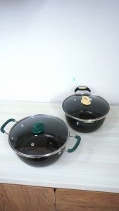 Sinda Store Panci Sop 22cm Enamel Stainless Soup Pot Panci Susu