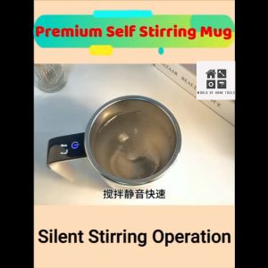 380ml Portable Rechargeable Electric Stirring Mug with Heater Measurement Magnetic Automatic Blender Cup Coffee Cup Rechargeable Automatic Mixing Mug Stainless Blender