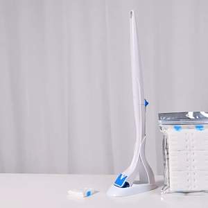 Disposable toilet brush flushable toilet replacement brush head bathroom household wall-mounted toilet cleaning brush