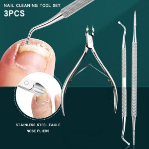 1/3pcs Pedicure SetStainless Steel Nail Clipper Foot Care toolsCuticle ScissorsDead Skin Pusher & Pedicure Tools Nail File