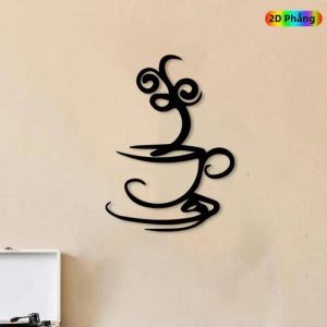 CIFbuy | Trang Trí Tường Bằng Cốc Kim Loại Xoắn Ốc Cổ Điển Dành Cho Những Người Yêu Thích Cà Phê Quán Cà Phê Nhà Bếp Đồ Trang Trí Nghệ Thuật Của CIFBUY