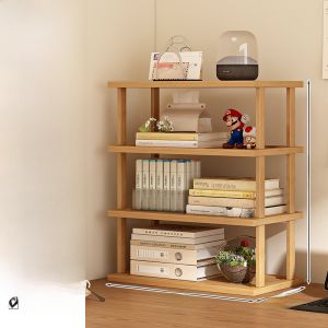 Desktop Multi-layer Bookshelf Simple Storage Rack Office Desk Organizer Small Bookcase Easy Assembly Home Furniture Shelf