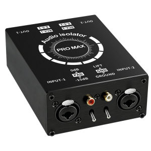 Common Ground Filter Multifunctional XLR Audio Isolator Current Sound Noise Cancellation Mixer Microphone Noise Isolator Meter