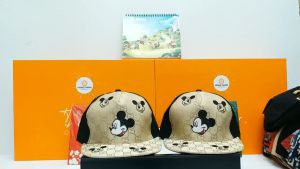 Mũ SnapBack Cho Bé In Hoa Văn GC Chuột Mickey/Bé Từ 3 Tuổi -5 Tuổi