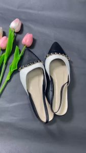 Giày Búp bê Đế Bệt Phối Xích Tiểu Thư H21