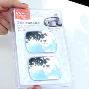 Bộ 2 Gương Chữ Nhật 64x46mm Tráng Thủy Cầu Lồi Xóa Điểm Mù Cho Xe Ô Tô Chân Xoay