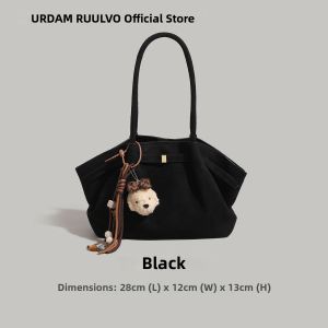 URCDN RDALVO | Suede-Effect Large Capacity Tote Bag