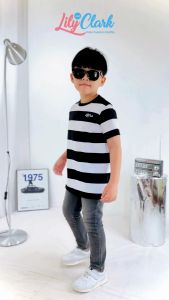 Lily And Clark Kaos Anak Laki-Laki Warna Hitam KLC113
