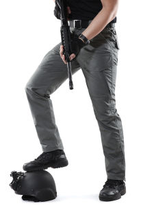 Tactical Work Pants Mens Outdoor Training Quick Dry Elastic Cargo Pants Autumn Spring Summer Autumn Winter Long Pants Cotton Polyester